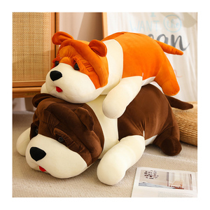 Nouveau Super doux peluche Animal Shar Pei chien édredon pp coton lit dormir <span class=keywords><strong>en</strong></span> peluche <span class=keywords><strong>oreiller</strong></span> ménage <span class=keywords><strong>d</strong></span>écoration <span class=keywords><strong>oreiller</strong></span> - Product Image 1