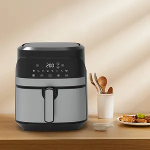 5.5L smart touch screen display no oil compact air fryers electric air fryer without oil