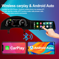 Moniteur GPS Android double écran 12,3 pouces pour Q7 4L 2005-2015, écran QLED HD, affichage central du tableau de bord, compteur automobile