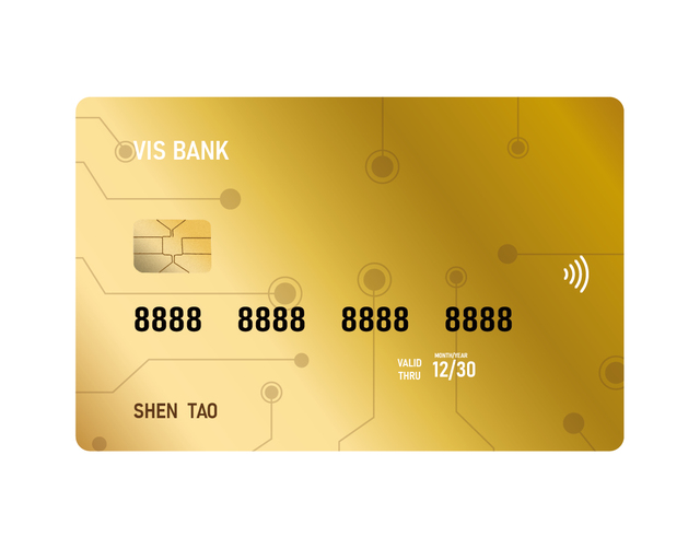 Luxury Gold Logo Printed Magnetic Stripe Metal Debit Card Blank 4442 Chip Bank Metal Credit Card for Laser Engraving
