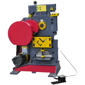 Hydraulic guillotine shear machine Iron Steel Plate Punching Shearing Machine / Channel Steel Angle Cutting Machine