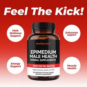 Suppléments à base de plantes pour la santé masculine <span class=keywords><strong>Epimedium</strong></span> personnalisés ODM OEM pour les suppléments d'endurance et de vitalité pour hommes - Product Image 4