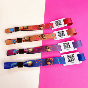 Bracelet promotionnel personnalisable, bracelet tissé jetable avec fermeture, bracelet de billetterie RFID - Product Image 5