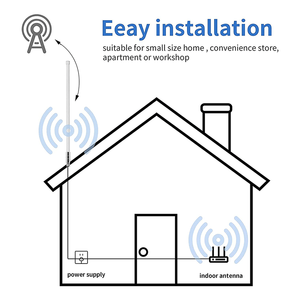 Antenne omnidirectionnelle 4G en fibre de verre pour communication extérieure 698-2700 MHz - Product Image 3