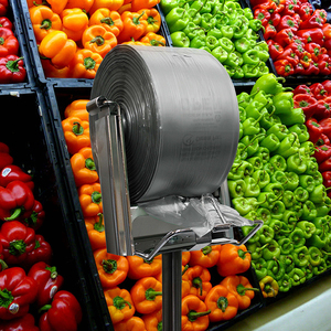 HDPE Clear Star Sealed Produce Roll <b>Bag</b> for Fruits and Vegetables <b>Pack</b> - Product Image 6