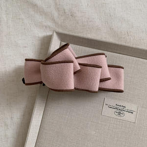 Pinza de Pelo con Lazo de Tela Coreana, Accesorio para el Cabello Vertical para Mujer, Diseño Geométrico de 8 cm, para Fiestas, Bodas, Aniversarios - Product Image 4