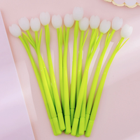 Stylo Gel en Silicone en Forme de Fleur de Tulipe à Couleurs Changeantes, Papeterie Créative et Mignonne, Fournitures Scolaires, Stylo en Forme de Fleur de Dessin Animé