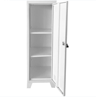 Armoire en acier à une porte GDLT, casier de rangement métallique, armoire à vêtements autoportante, moderne, pour la maison ou le bureau