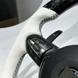 Volante de Fibra de Carbono Forjado Directo de Fábrica para <span class=keywords><strong>BMW</strong></span> M2 M3 M4 <span class=keywords><strong>M5</strong></span> F10 F50 F30 F32 F80 F82 F87 F90 E90 E92 E60 E63 G20 G30 - Product Image 6