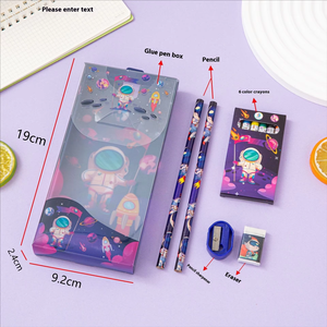 Ensemble de crayons de couleur à motifs de dessins animés, 6 couleurs, <span class=keywords><strong>fournitures</strong></span> <span class=keywords><strong>scolaires</strong></span> pour l'école primaire et la maternelle, prix du 1er juin, papeterie en gros - Product Image 6