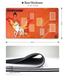 Tapis de jeu pliable personnalisé antidérapant pour anime, facile à ranger, pour joueurs de cartes, utilisation sur bureau - Product Image 5