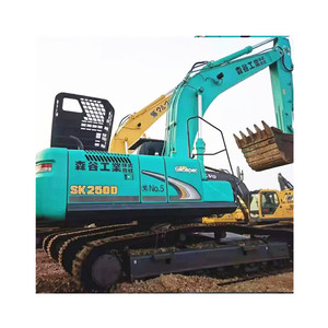 En promotion : Excavatrice sur chenilles d'occasion Kobelco SK 250, bien entretenue, avec cabine spacieuse, pour travaux de construction. - Product Image 1