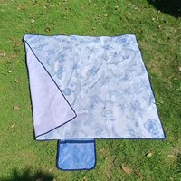 Tapis de pique-nique et de camping grand format en tissu polyester imperméable, anti-sable, personnalisé OEM avec impression graphique LOGO RuiGuo RGM924
