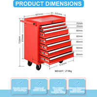 Maorong Caja de herramientas de alta calidad al mejor precio Gabinete de rodillos Gabinete de herramientas industrial Banco DE TRABAJO