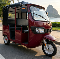 Véhicule électrique commercial à trois roues pour 4 passagers avec auvent, longue autonomie, pour le transport public urbain