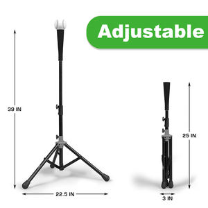 높이 조절 야구 타격 훈련 연습용 휴대용 헤비듀티 소프트볼 배팅 티 스탠드 - Product Image 3