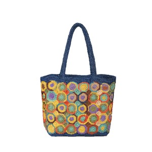 Sac fourre-tout en <span class=keywords><strong>cuir</strong></span> tressé au crochet, personnalisé, style plage, durable, pour femme, idéal pour l'été – Vente en gros - Product Image 5