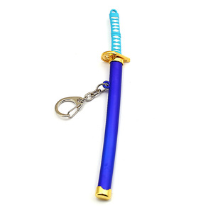 Roronoa Zoro épée porte-clés Anime jouet boucle avec porte-outil fourreau <span class=keywords><strong>Katana</strong></span> <span class=keywords><strong>Sabre</strong></span> voiture porte-clés 1 pièce cadeau - Product Image 2