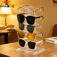 Présentoir de Comptoir Moderne pour Magasin de Lunettes, Support de Rangement pour Montures de Lunettes, Étagère Suspendue pour Lunettes de Soleil, Présentoir de Bureau en Plastique Écologique