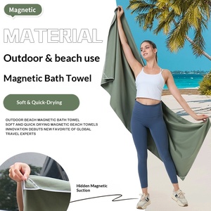 Toalla de baño magnética de secado rápido para playa de verano transfronteriza, tapete de yoga portátil de fibra ultrafina absorbente de agua personalizado - Product Image 1