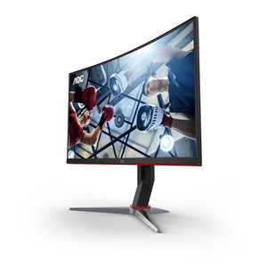 จอภาพเกมมิ่งโค้ง AOC CQ27G2X รุ่นใหม่ ขนาด 27 นิ้ว QHD 180Hz 300cd/m² 1500R สำหรับเดสก์ท็อปและสำนักงาน - Product Image 4