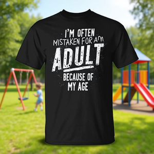 A menudo me confunden con un adulto debido a mi edad, camiseta - Product Image 3