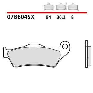 Per Brembo Race pastiglie anteriori per Husaberg TE 250 11-14 modello nuova condizione - Product Image 1