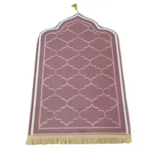 Customized High Quality Carpet Prayer Mat Prayer Carpet Islam Comfortable With Embossed Design For Muslim Prayer