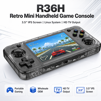 Console de jeu portable rétro R36H, écran IPS 3,5'', système Linux, sortie TV HD, lecteur de jeux portable pour la vente en gros OEM