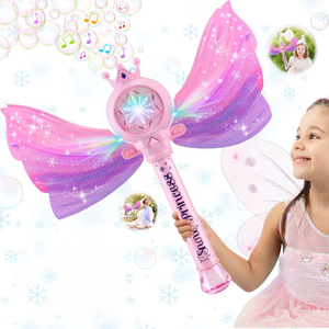 Baguette à bulles électrique Ys Toys avec lumière et musique, machine à bulles magique automatique pour enfants, fête en plein air - Product Image 1