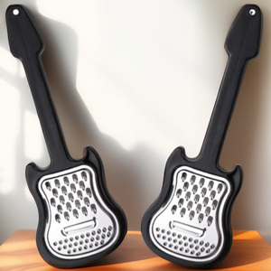 مبرد جبن جيتار متعدد الوظائف من الفولاذ المقاوم للصدأ مع مقبض بلاستيكي، مثالي للبارمجان القاسي والخضروات والفاكهة - Product Image 4