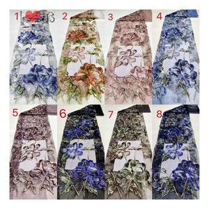 Blinglace <span class=keywords><strong>afrique</strong></span> dentelle tissu paillettes maille luxe tissu mariage dentelle tissu fantaisie Tulle broderie paillettes - Product Image 5