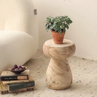 Table d'appoint en bois massif de haute qualité fabriquée à la main moderne pour salon Table d'extrémité rustique respectueuse de l'environnement en gros