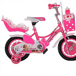 Bicicletta per Bambini 12/16/20 Pollici Rosa Viola, Bicicletta Adorabile per Ragazze, Pedali Ordinari, Sistema di Freni a V Doppio per Bambini Piccoli - Product Image 4