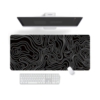 Tapis de souris personnalisé avec logo 800x300mm Tapis de souris de jeu topographique personnalisé Tapis de souris grand format Tapis de bureau Tapis de souris de jeu