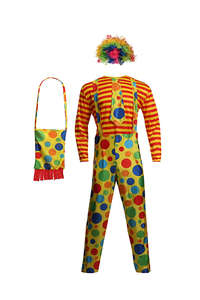 Divertente Clown <span class=keywords><strong>Costume</strong></span> di Halloween Del Partito Cosplay Variopinto Divertente Clown <span class=keywords><strong>Costume</strong></span> Per Gli Uomini - Product Image 4