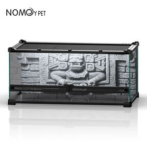 <span class=keywords><strong>Terrarium</strong></span> en verre <span class=keywords><strong>pour</strong></span> reptiles, panneau de fond 3D au design spécial, aspect naturel réaliste avec durabilité longue durée, plusieurs tailles - Product Image 4