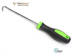 Extracteur de piquets de tente Yachuangxin 13 pouces en acier inoxydable avec crochet, outil de camping extérieur à poignée en plastique toutes saisons - Product Image 5