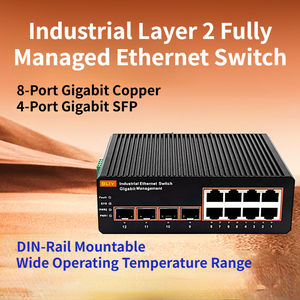 Commutateur de <span class=keywords><strong>Noyau</strong></span> 10G Géré L2 |   24 ports Gigabit <span class=keywords><strong>RJ45</strong></span> + 8 ports SFP + 4 ports 10G SFP+ Uplink |   Commutateur de Niveau 2 pour Entreprises ERPS - Product Image 3