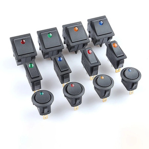 Interruptor Basculante Redondo Mini KCD1 de 12V con Iluminación LED, Interruptor de Encendido/Apagado - Product Image 6