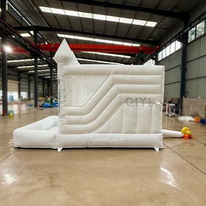 Castillo Inflable Pequeño para Exteriores con Tobogán, Mini Castillo Inflable para Niños, Uso Comercial, Material de PVC - Product Image 2