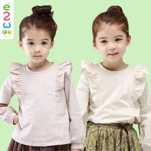 Grosir gratis pengiriman Liquidation terbaru Girls Blouse desain in Stock