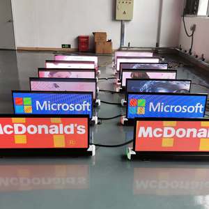 จอแสดงผล LED บนหลังคารถแท็กซี่ กันน้ำ IP65 สำหรับโฆษณาภายนอกอาคาร ความละเอียด P2.5 แบบตั้งโปรแกรมได้ ความสว่างสูง แสดงผลแบบเลื่อนได้ - Product Image 2