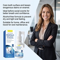 Spray buccal rafraîchissant à la propolis, spray buccal nettoyant portable pour les rendez-vous, spray buccal à l'hydroxyapatite
