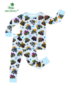 Pijama de bambú orgánico <span class=keywords><strong>para</strong></span> bebé Miozing al por mayor, <span class=keywords><strong>ropa</strong></span> de bebé recién nacido con dibujos animados, <span class=keywords><strong>ropa</strong></span> de dormir <span class=keywords><strong>para</strong></span> bebé con MOQ bajo - Product Image 1