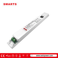 Sortie lumineuse d'armoire ultra mince 60w 120w 150w 200w Triac 0-10v Dimmable Led Driver Dc 12v 24v Led Alimentation