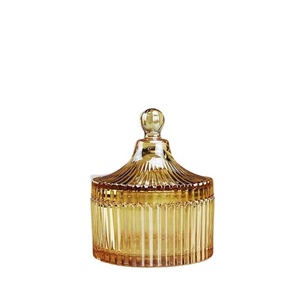 Pots de bougie en yourte mongols faits à la main, parfum de cire de soja, <span class=keywords><strong>bouteille</strong></span> en verre, porte-bougie DIY - Product Image 2