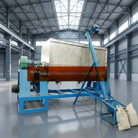 Machine à mélanger la peinture texturée avec réservoir en acier inoxydable en U et mélangeur à double ruban pour usine