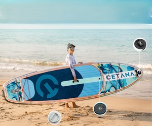 Tabla de Paddle Surf Inflable Unisex OEM de Fábrica con Accesorios para Pesca y Paddleboarding CT03/5 Impermeable - Product Image 1