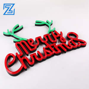 Insegna luminosa a led a sospensione personalizzata per negozio di fumo lettere acriliche <span class=keywords><strong>flex</strong></span> neon acrilico sign - Product Image 2